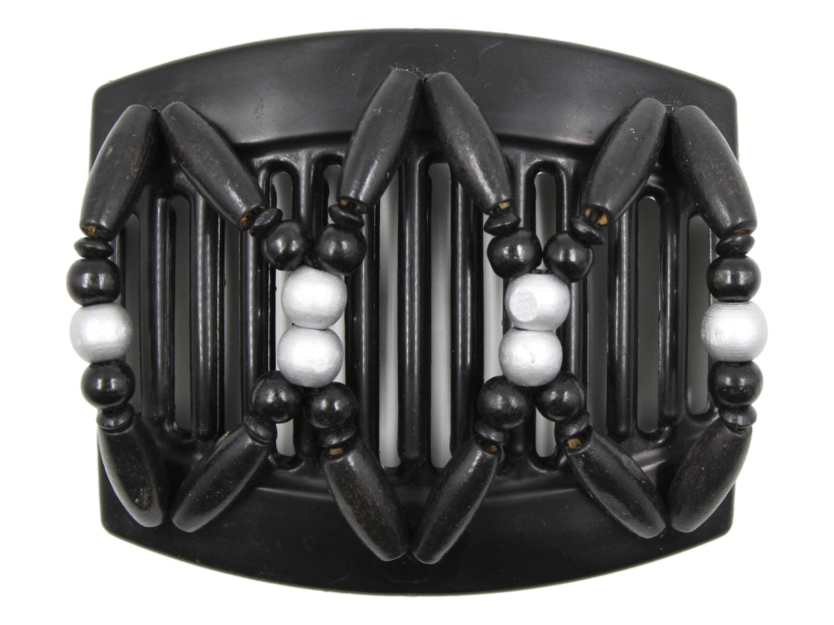 African Butterfly Thick Hair Comb - Beada Black 183