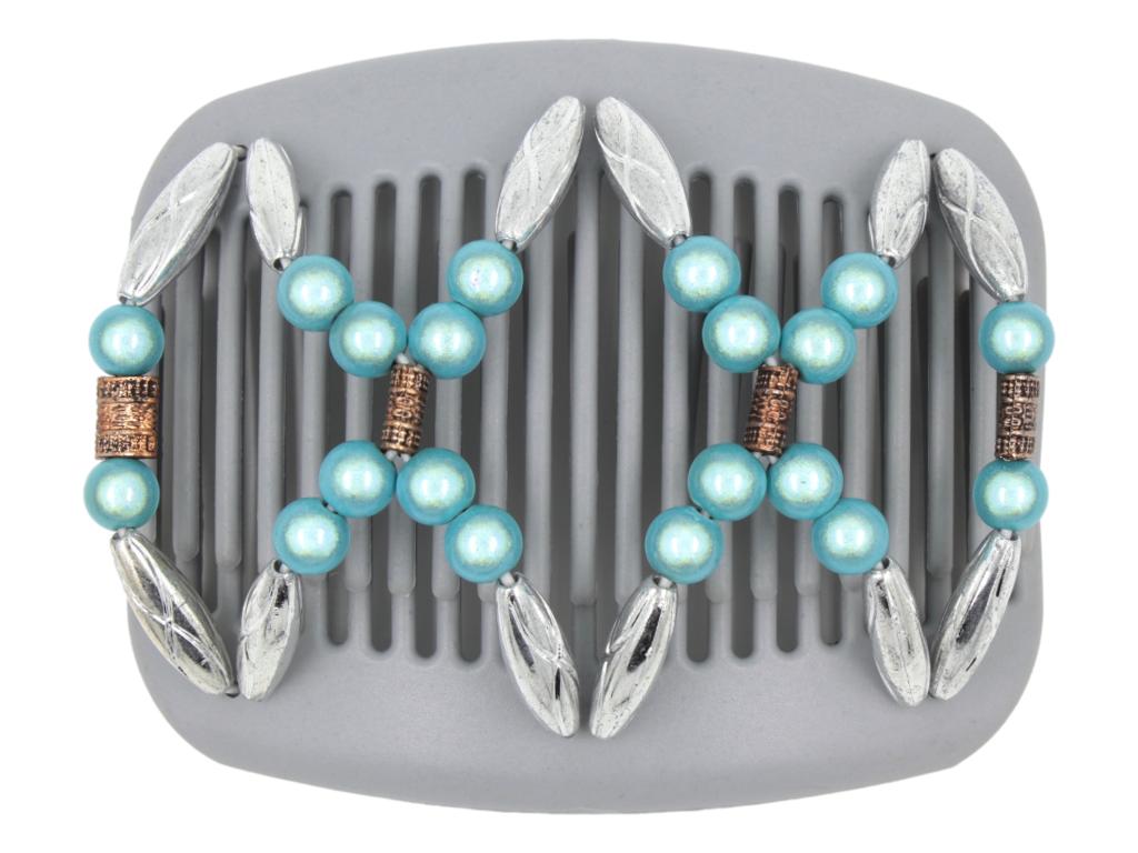African Butterfly Hair Comb - Dalena Gray 40