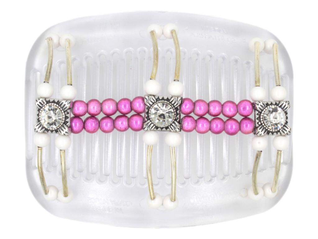 African Butterfly Hair Comb - Flowers Clear 69