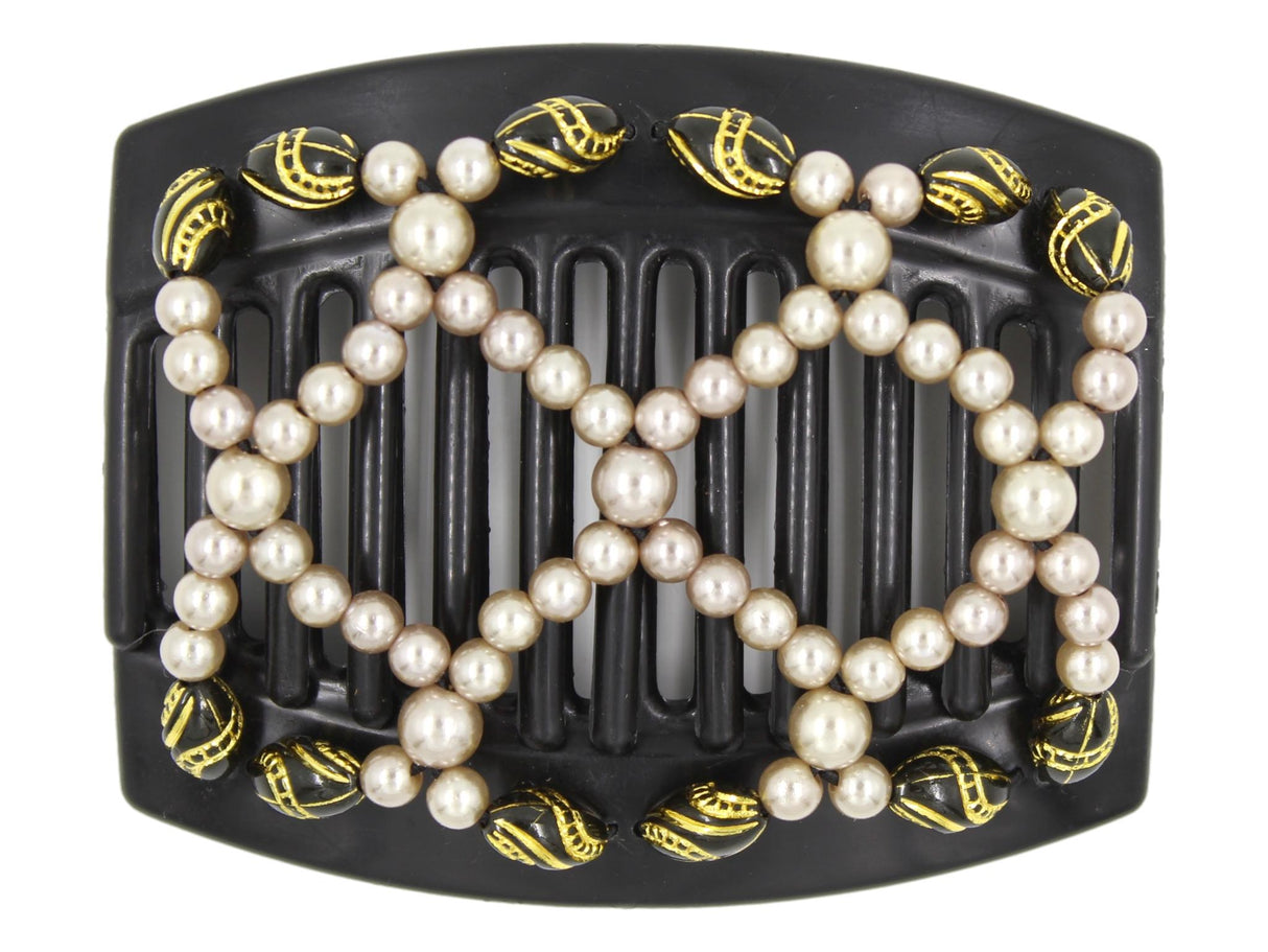 African Butterfly Thick Hair Comb - Ndalena Black 143