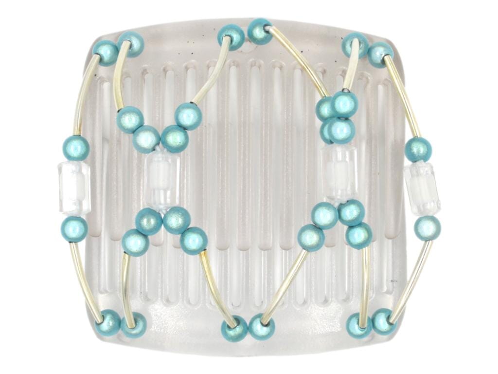 African Butterfly Chameleon Hair Comb - Beada Tube Clear 12