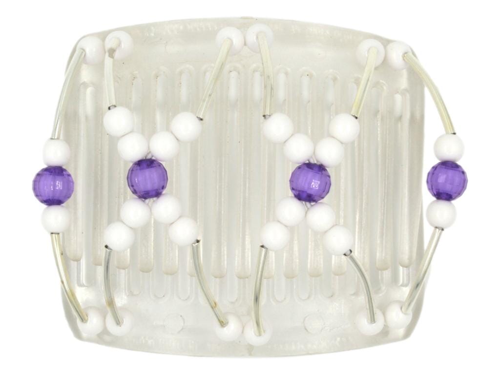 African Butterfly Chameleon Hair Comb - Beada Tube Clear 13