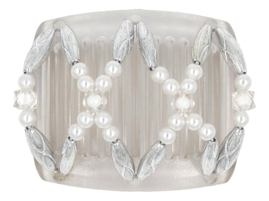 African Butterfly Chameleon Hair Comb - Dalena Clear 29