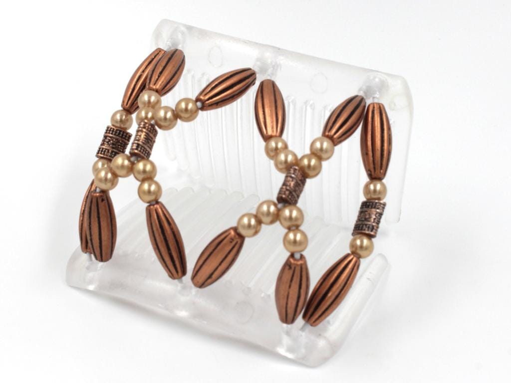 African Butterfly Chameleon Hair Comb - Dalena Clear 30