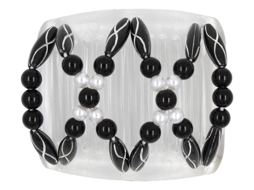 African Butterfly Chameleon Hair Comb - Dalena Clear 31