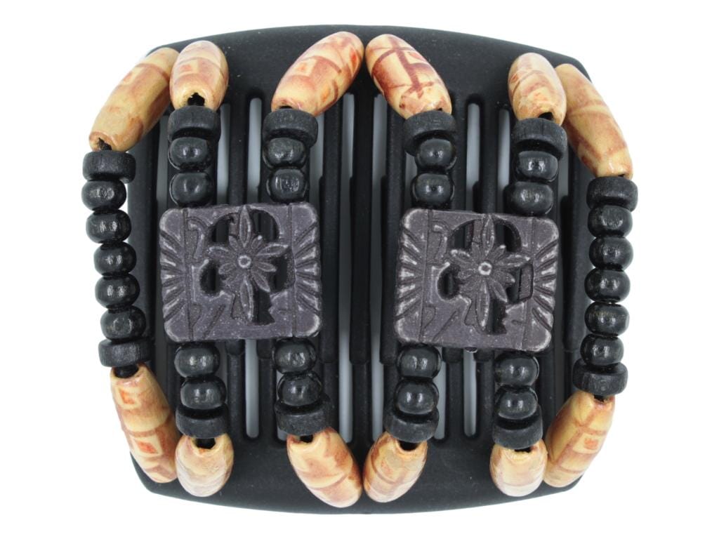 African Butterfly Chameleon Hair Comb - Dupla Black 52