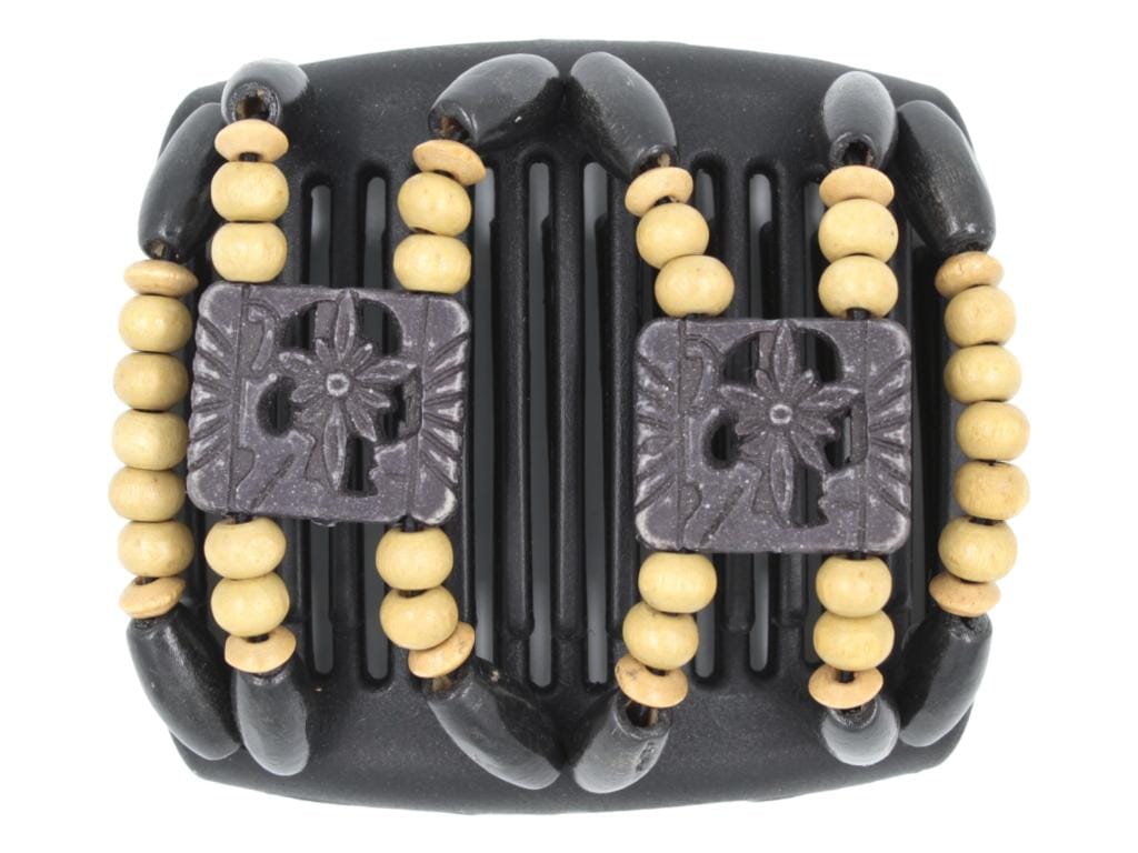 African Butterfly Chameleon Hair Comb - Dupla Black 54