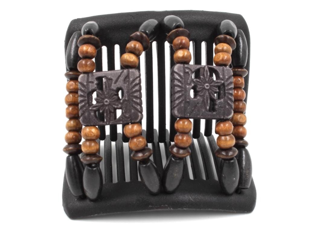 African Butterfly Chameleon Hair Comb - Dupla Black 55