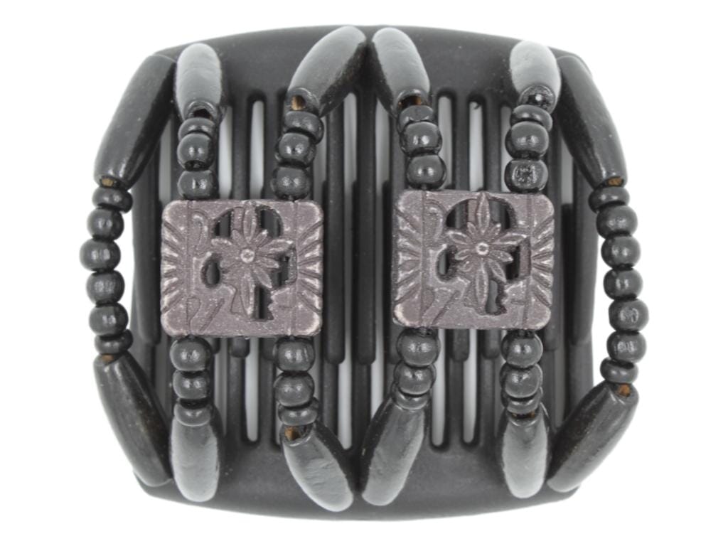 African Butterfly Chameleon Hair Comb - Dupla Black 57