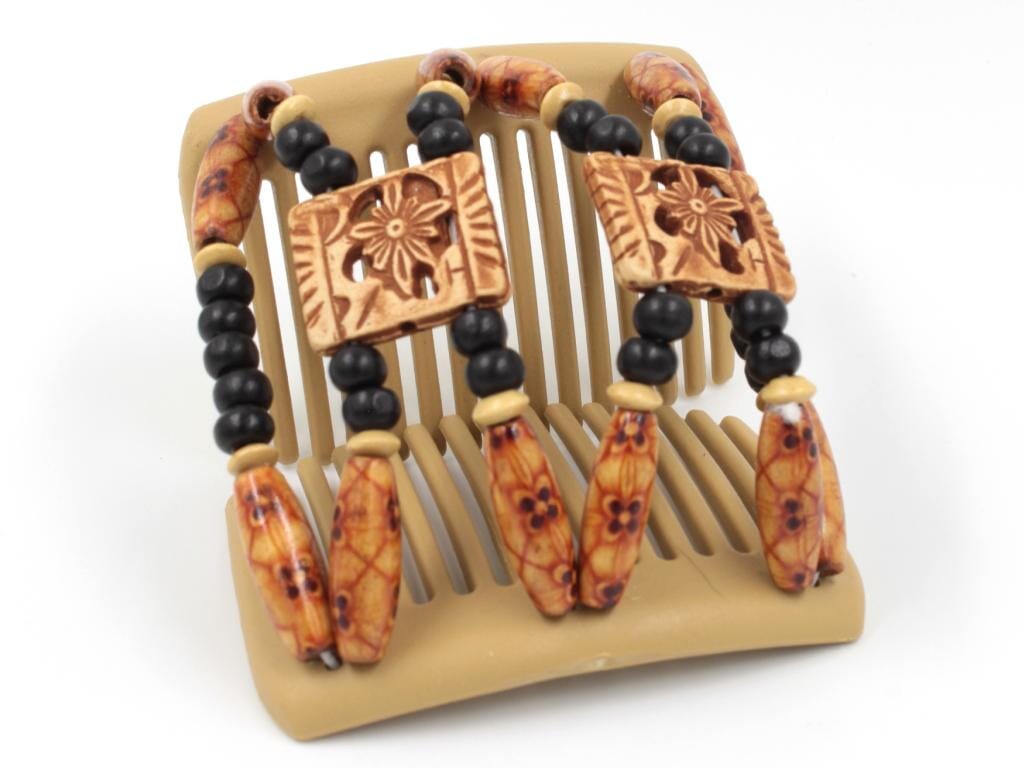 African Butterfly Chameleon Hair Comb - Dupla Blonde 48