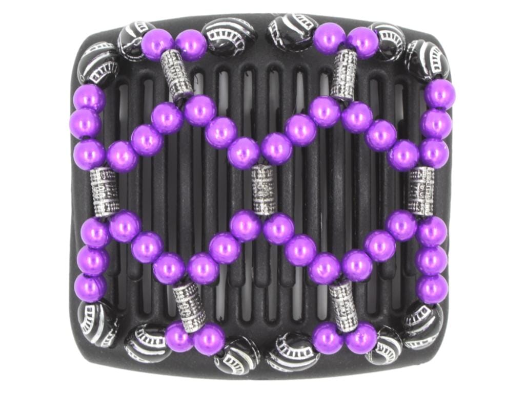 African Butterfly Chameleon Hair Comb - Ndalena Black 43