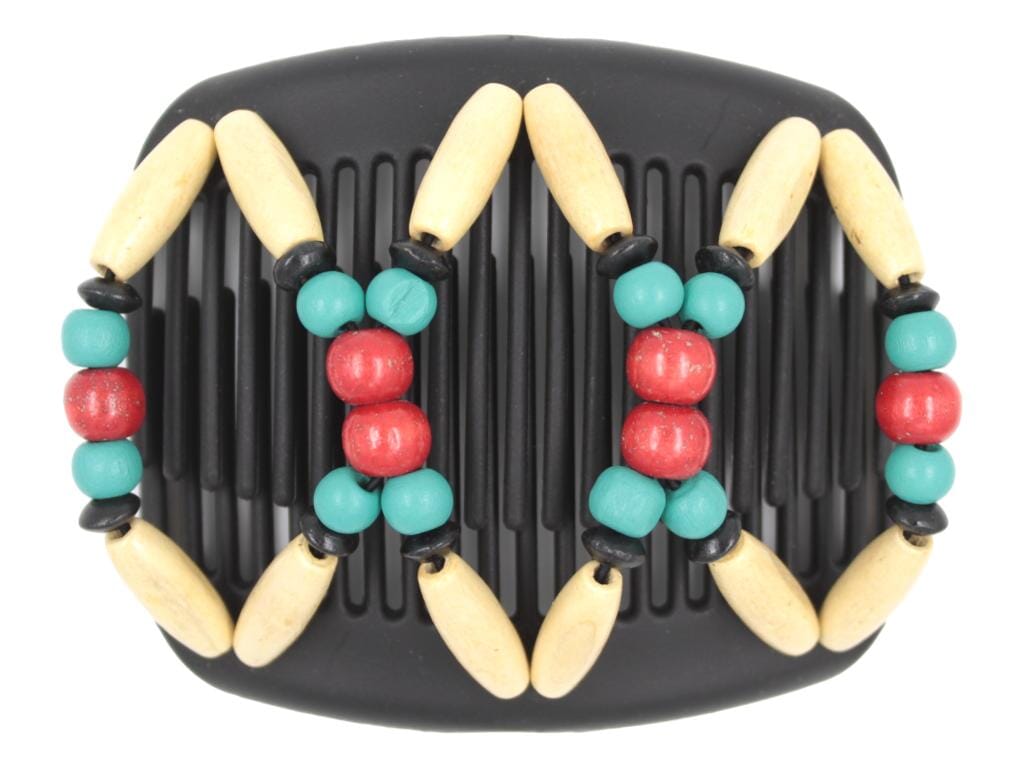 African Butterfly Hair Comb - Beada Black 168