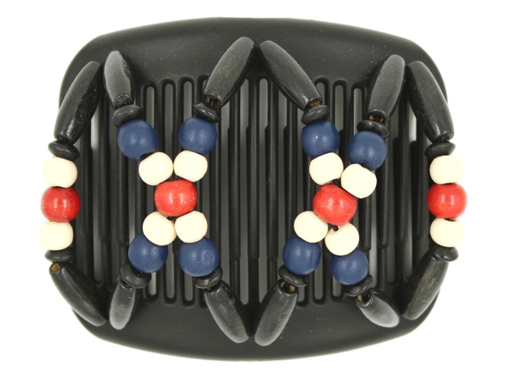 African Butterfly Hair Comb - Beada Black 179