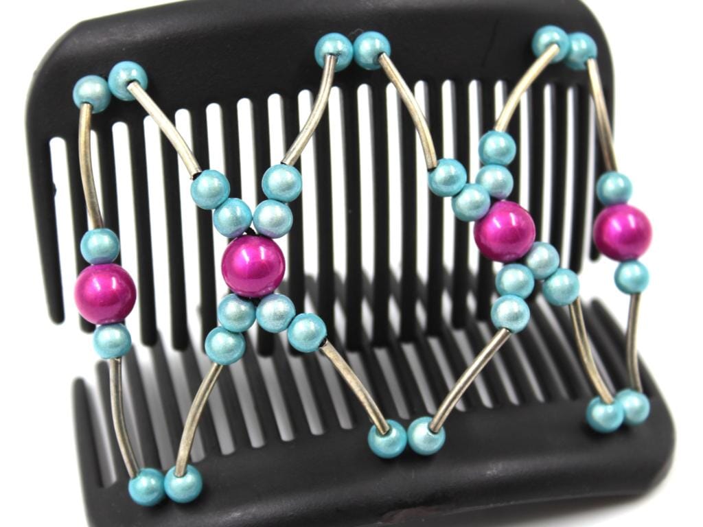 African Butterfly Hair Comb - Beada Tube Black 73