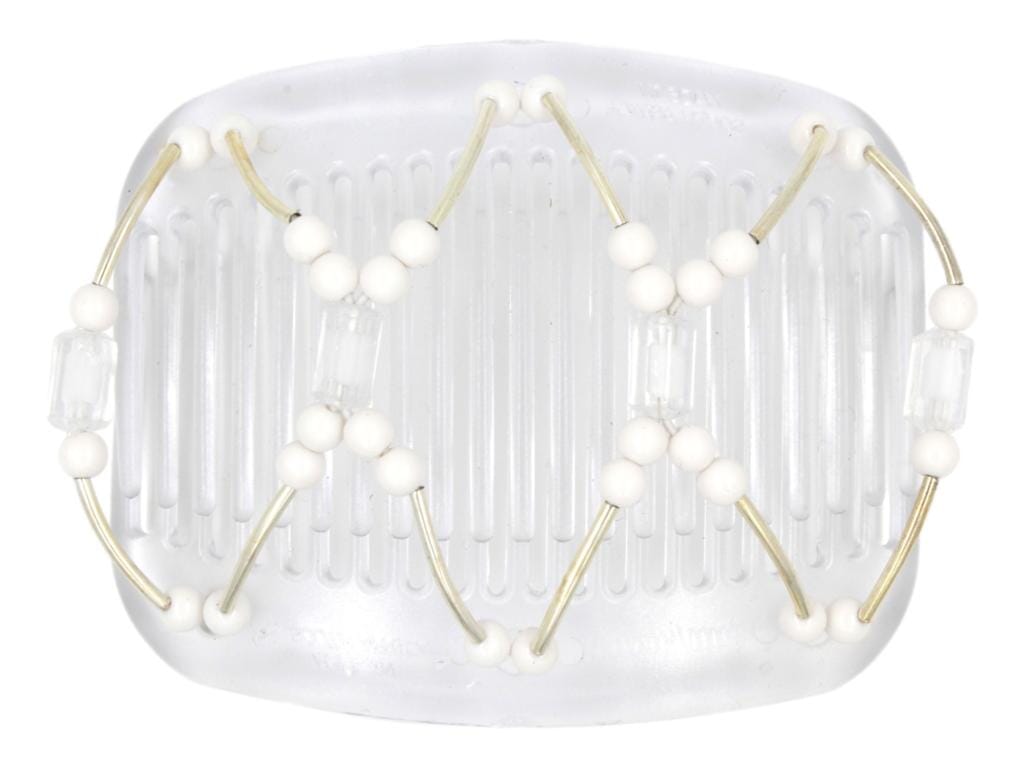 African Butterfly Hair Comb - Beada Tube Clear 59