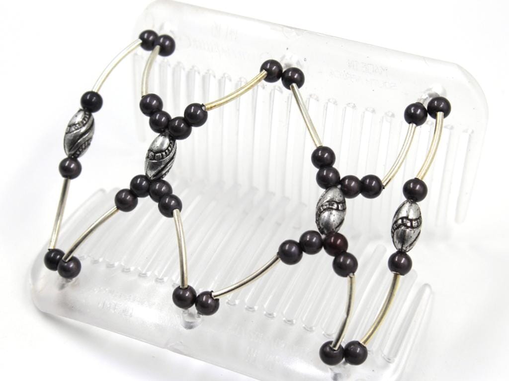 African Butterfly Hair Comb - Beada Tube Clear 67