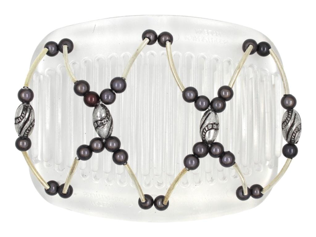 African Butterfly Hair Comb - Beada Tube Clear 67