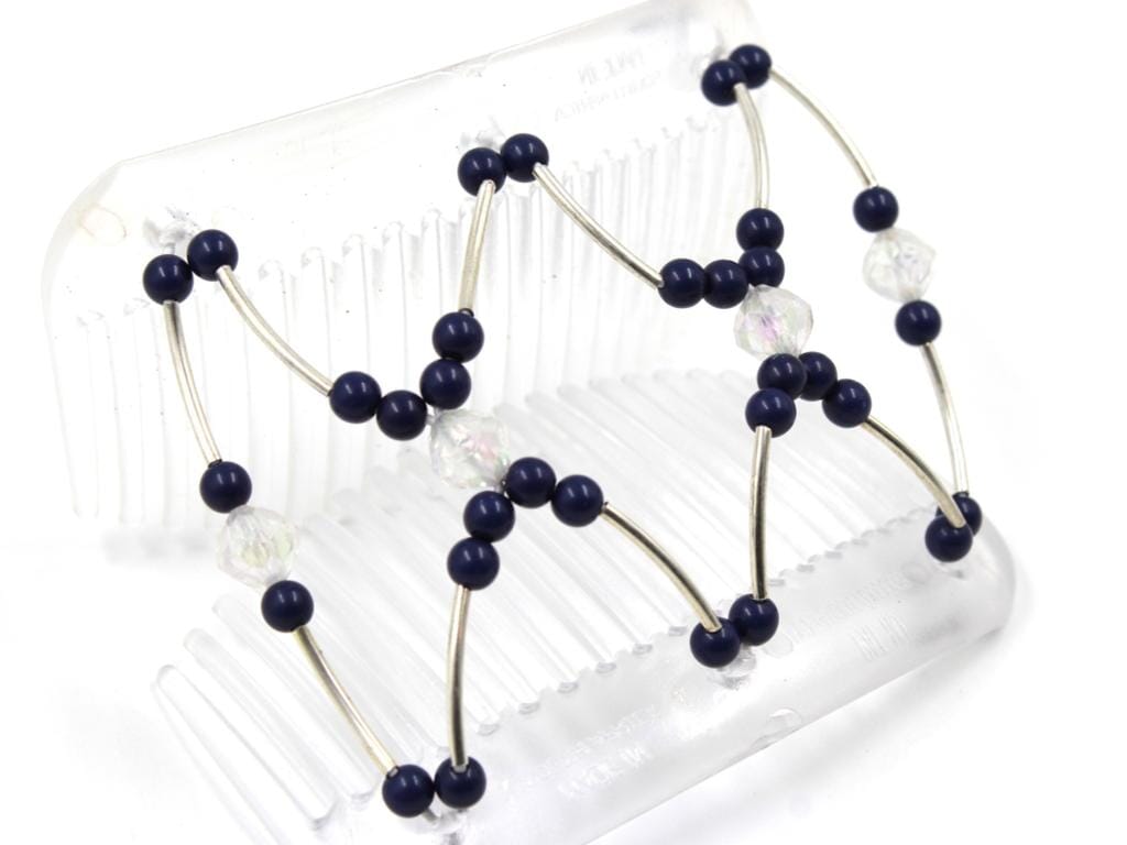 African Butterfly Hair Comb - Beada Tube Clear 68