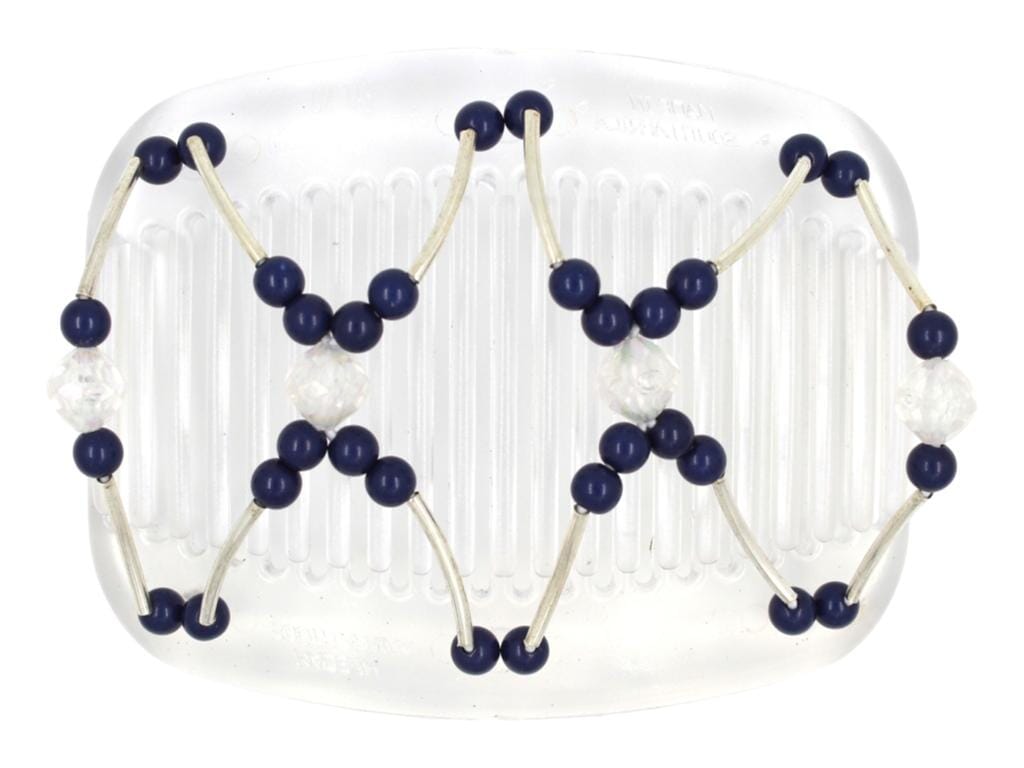African Butterfly Hair Comb - Beada Tube Clear 68
