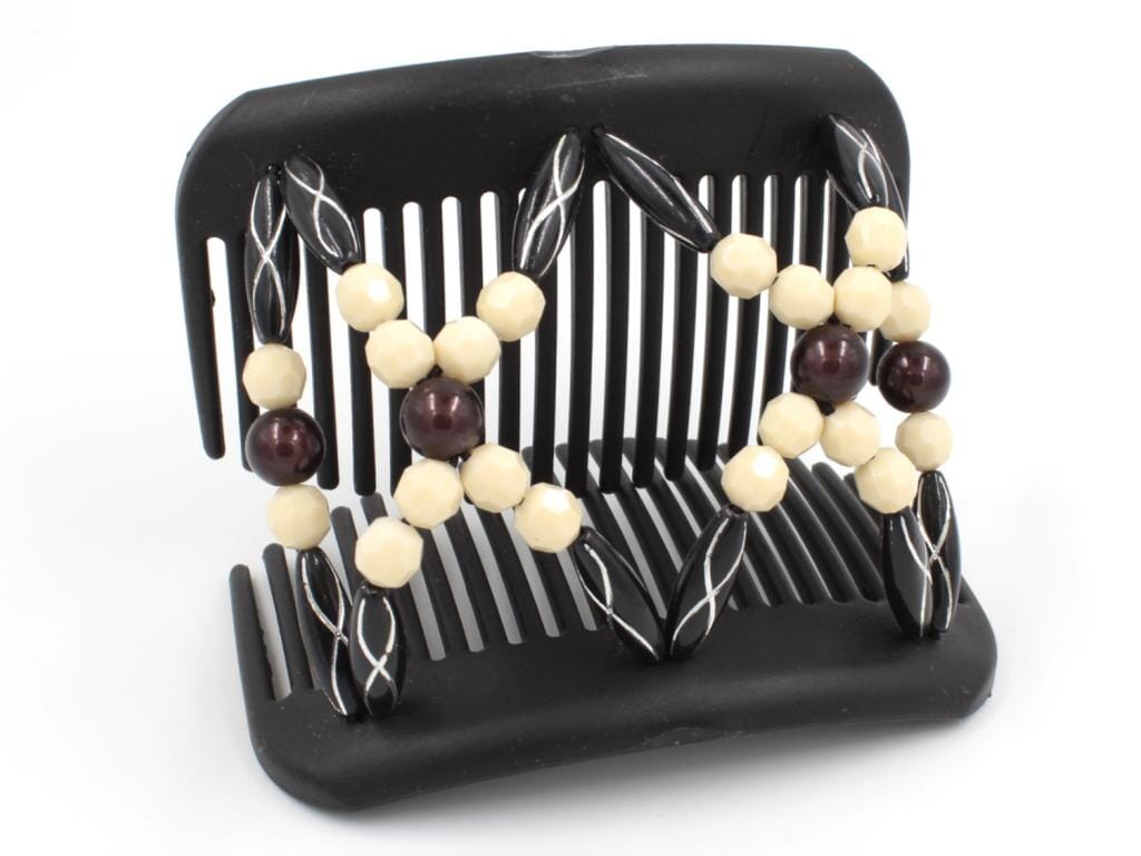 African Butterfly Hair Comb - Dalena Black 112