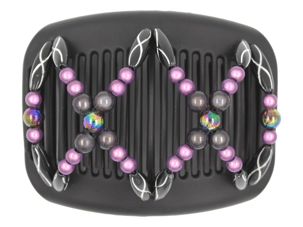 African Butterfly Hair Comb - Dalena Black 142
