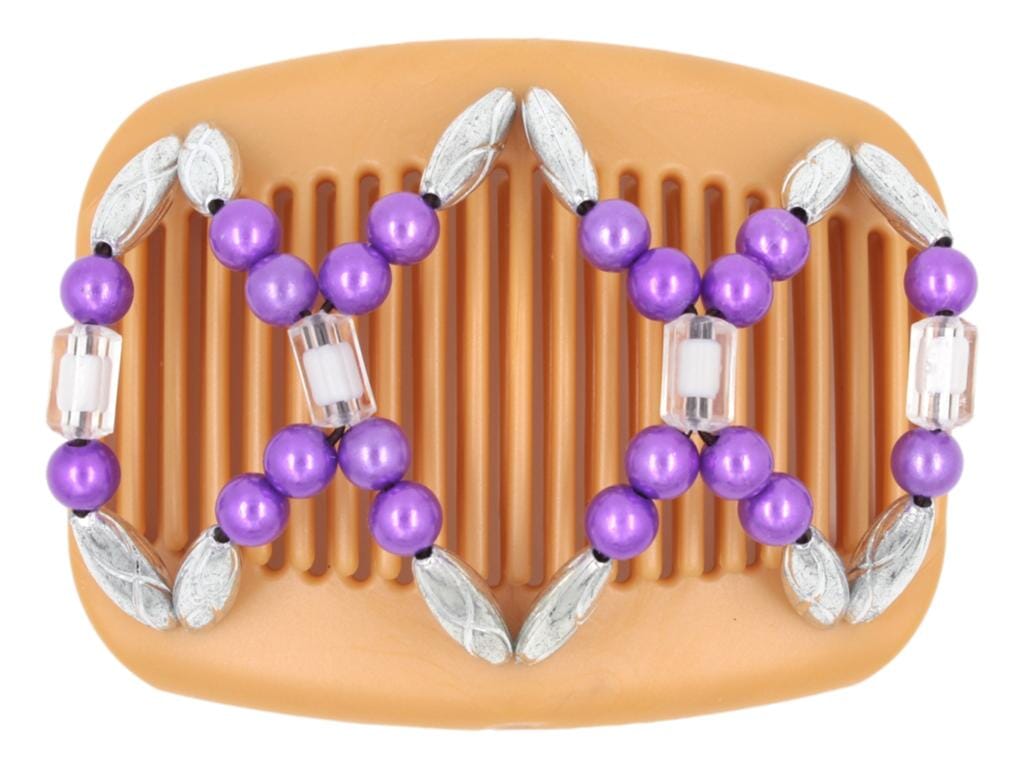 African Butterfly Hair Comb - Dalena Blonde Pearl 22