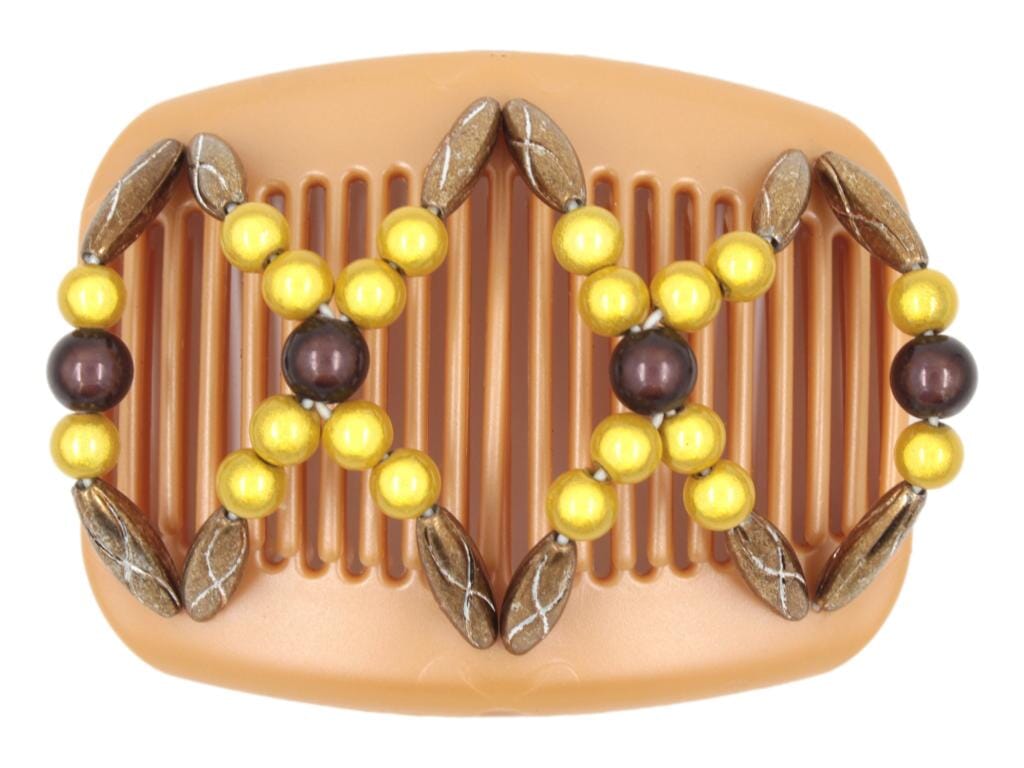 African Butterfly Hair Comb - Dalena Blonde Pearl 23