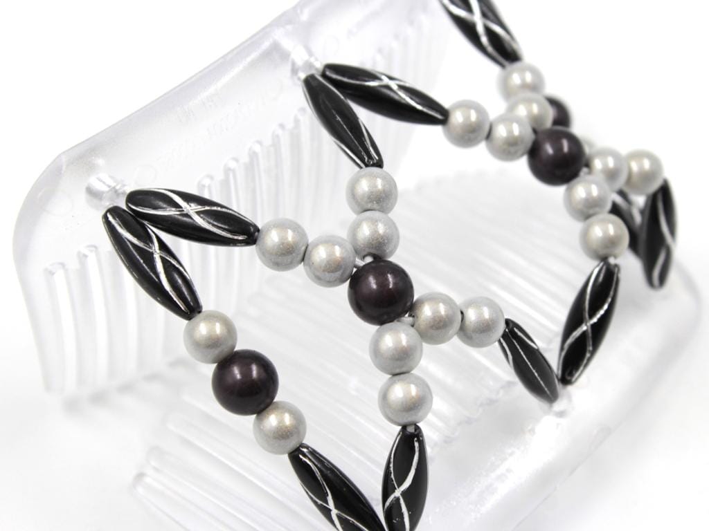 African Butterfly Hair Comb - Dalena Clear 144