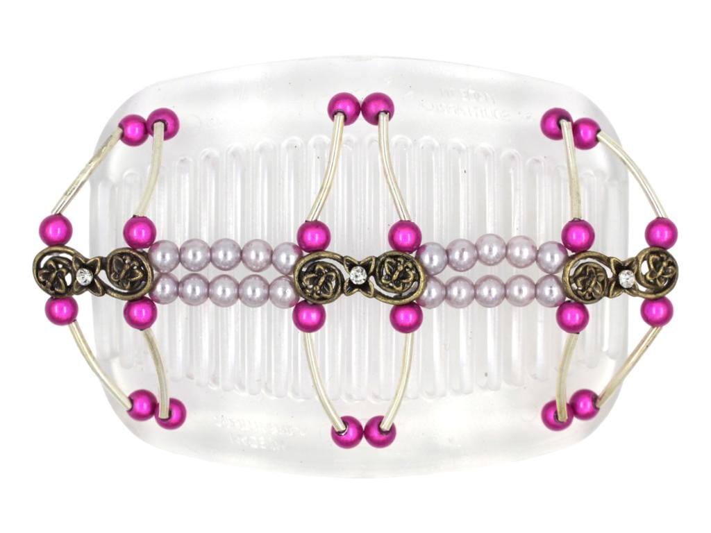 African Butterfly Hair Comb - Flowers Clear 82