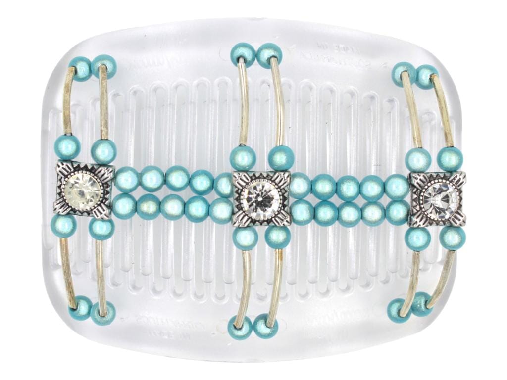 African Butterfly Hair Comb - Flowers Clear 83