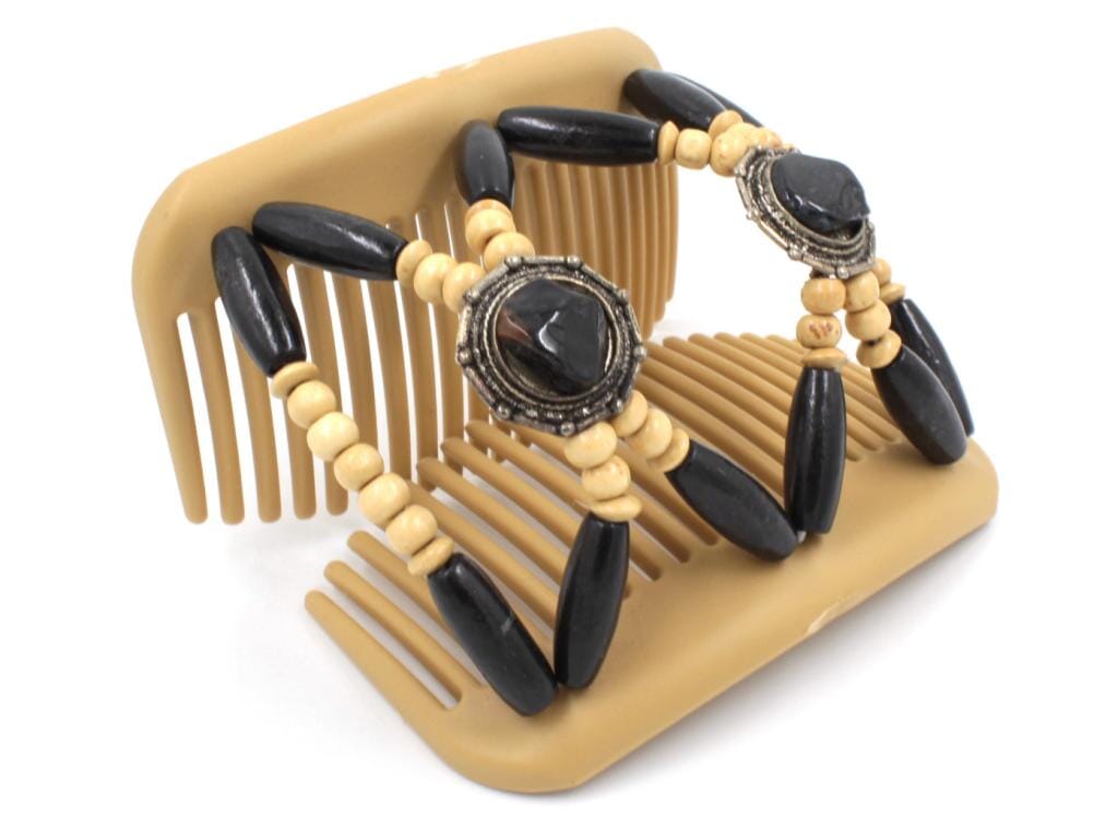 African Butterfly Hair Comb - Gemstone Blonde 41