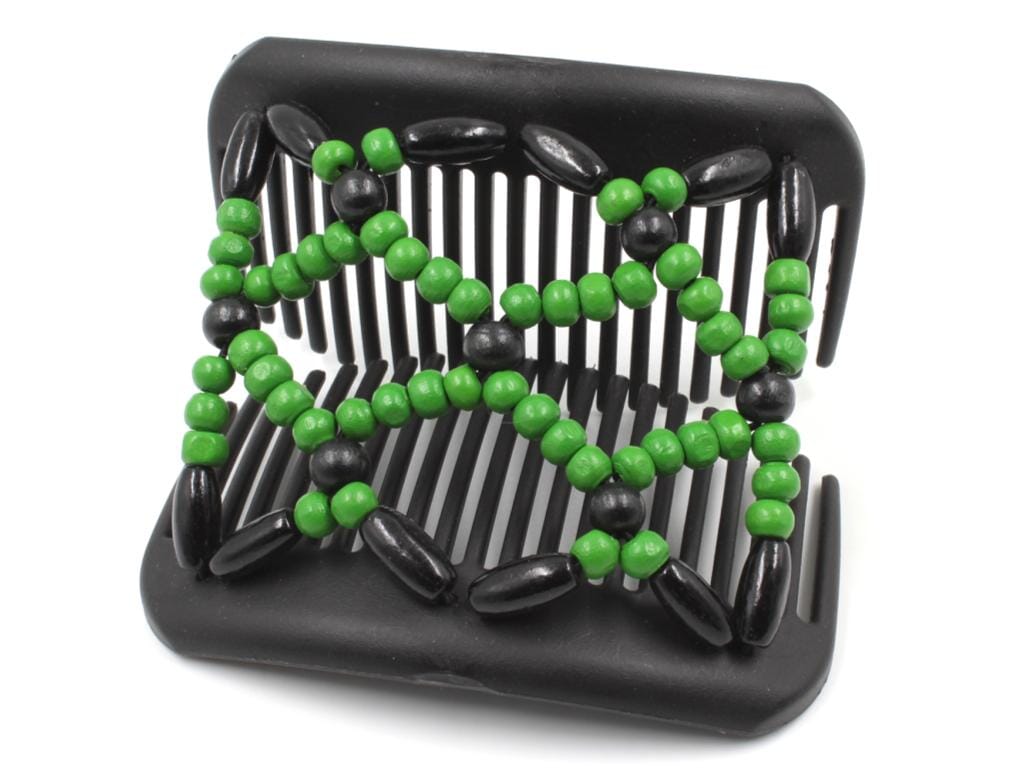 African Butterfly Hair Comb - Ndebele Black 136