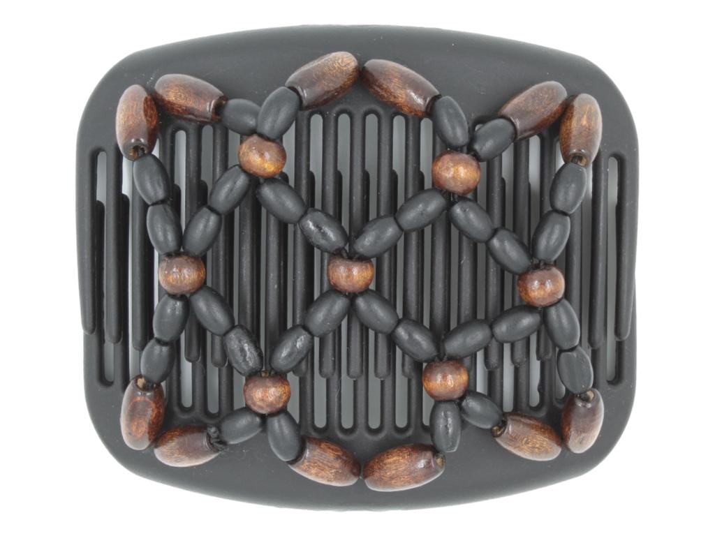 African Butterfly Hair Comb - Ndebele Black 141