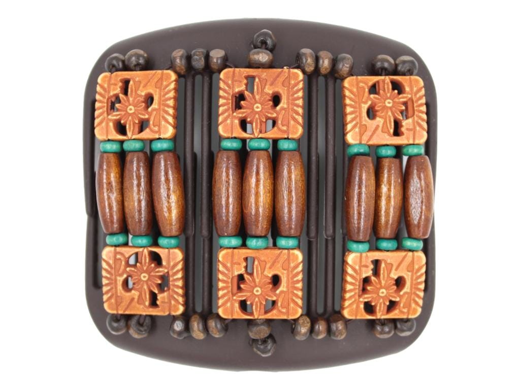 African Butterfly Hair Comb - Tripla Brown 72