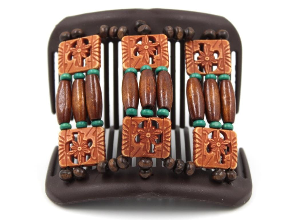 African Butterfly Hair Comb - Tripla Brown 72