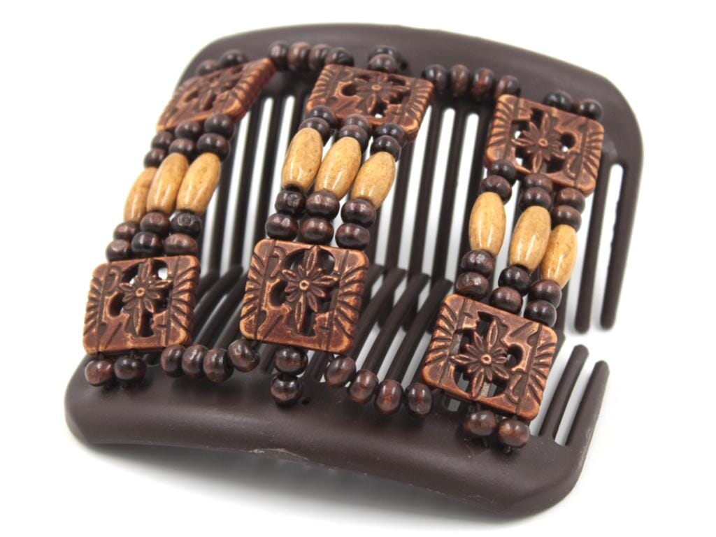 African Butterfly Hair Comb - Tripla Brown 73