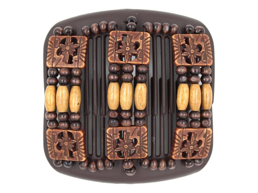 African Butterfly Hair Comb - Tripla Brown 73