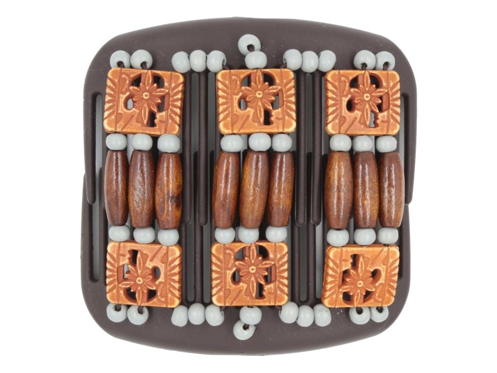 African Butterfly Hair Comb - Tripla Brown 76