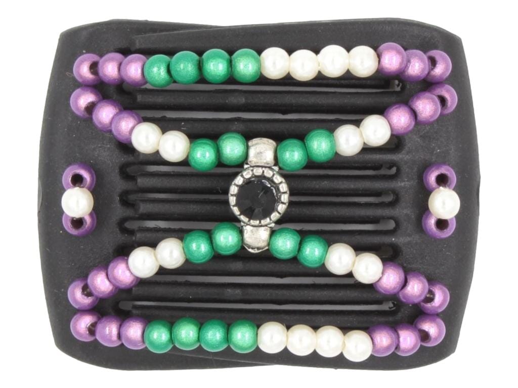 African Butterfly LadyBug Hair Comb - Black 70