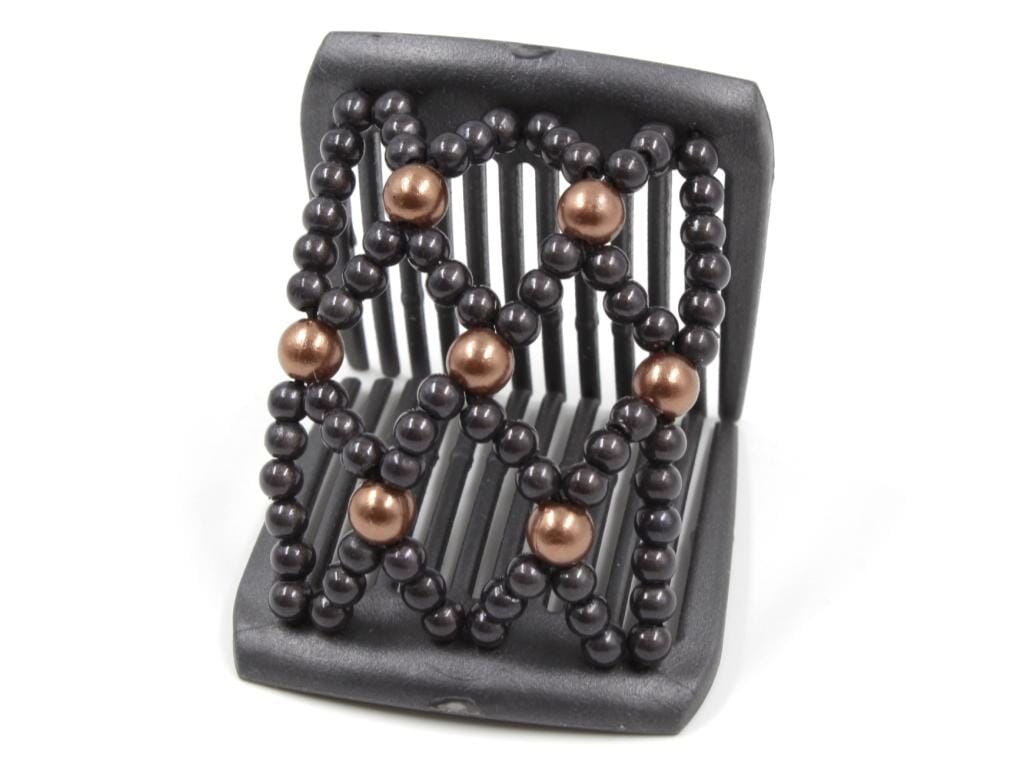 African Butterfly LadyBug Hair Comb - Black Pearl 51