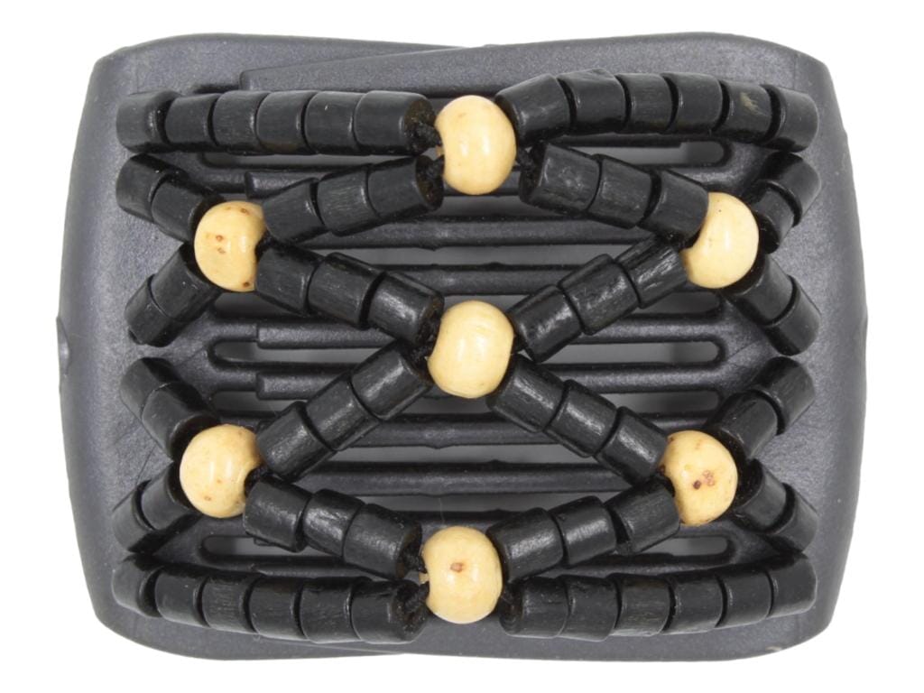 African Butterfly LadyBug Hair Comb - Black Pearl 52