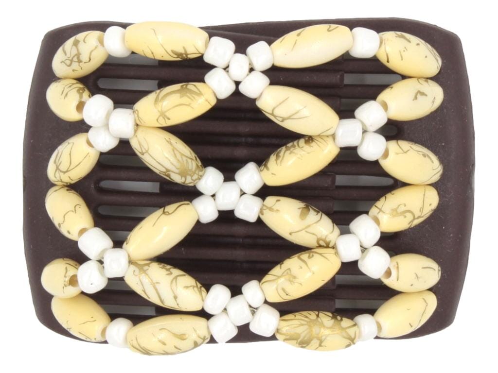 African Butterfly LadyBug Hair Comb - Brown 80