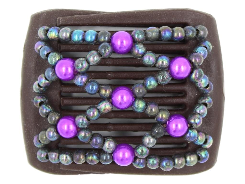 African Butterfly LadyBug Hair Comb - Brown 86