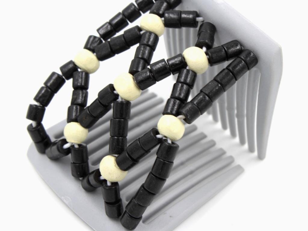 African Butterfly LadyBug Hair Comb - Gray 39