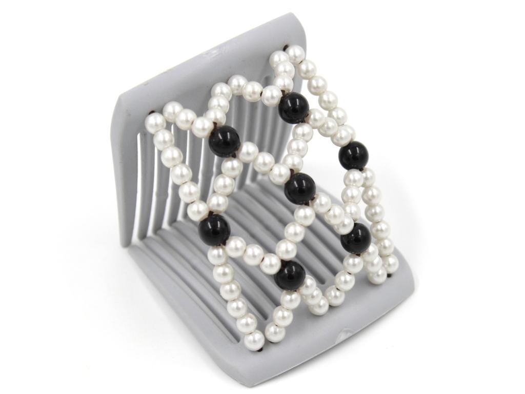 African Butterfly LadyBug Hair Comb - Gray 46