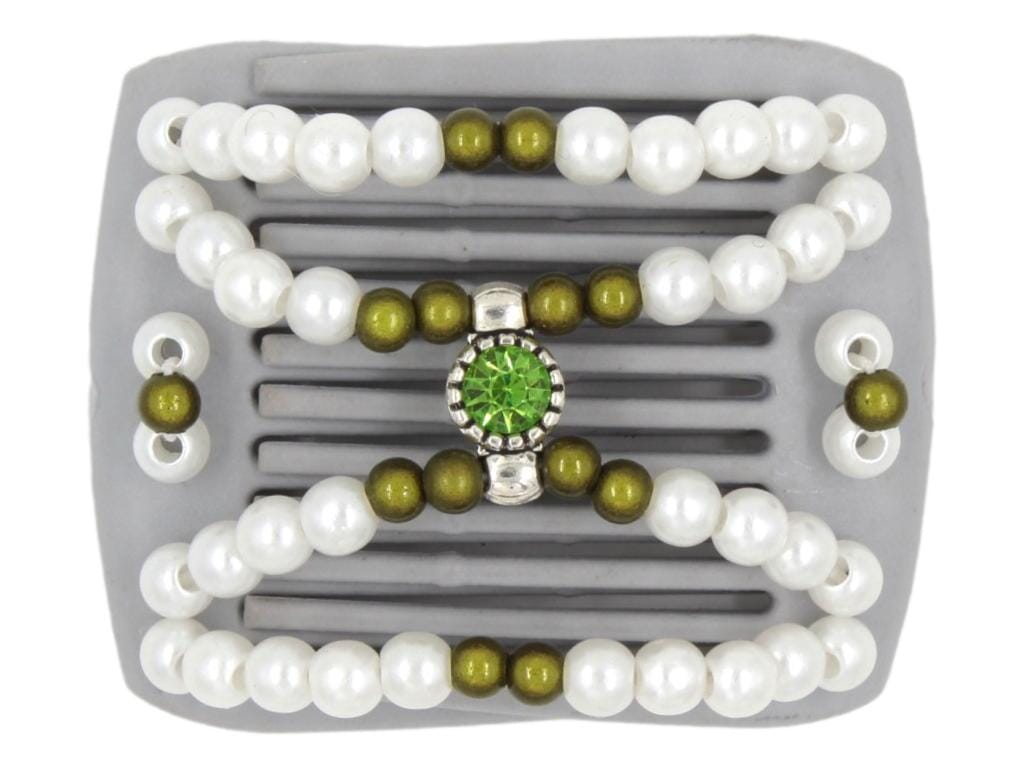 African Butterfly LadyBug Hair Comb - Gray 49