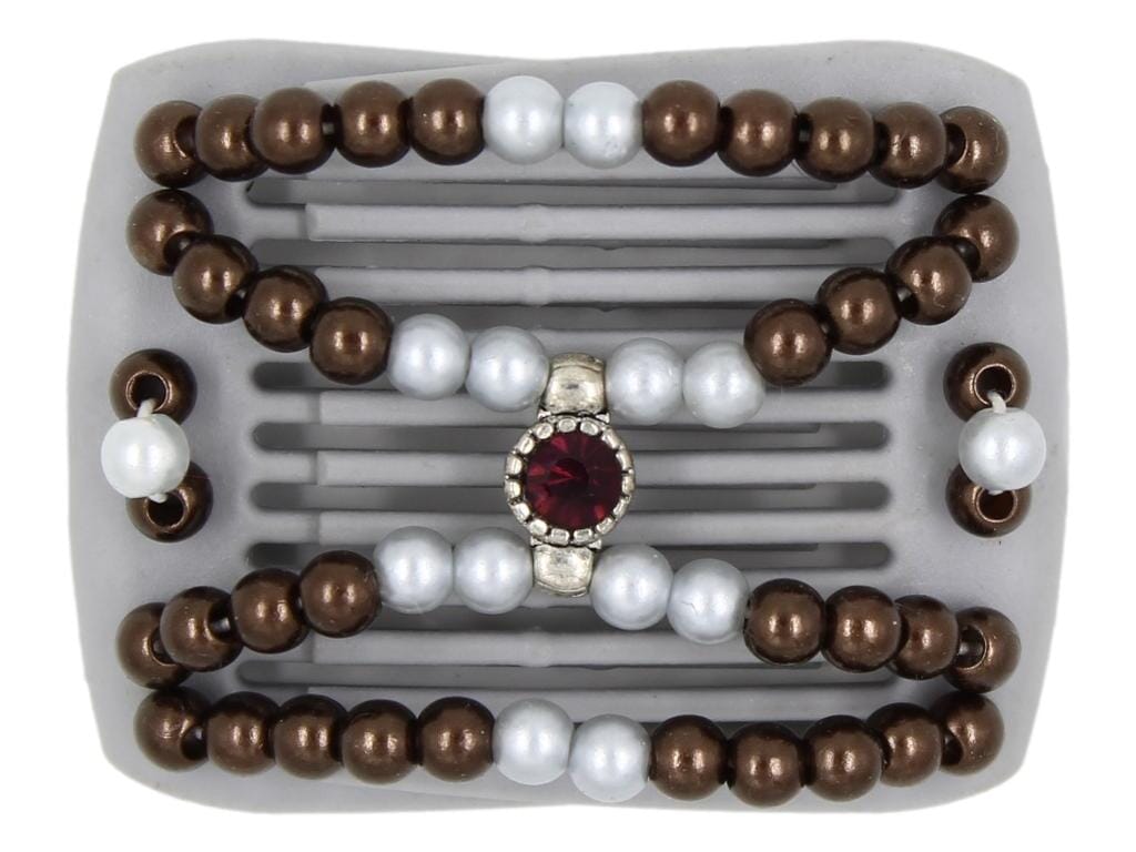 African Butterfly LadyBug Hair Comb - Gray 53