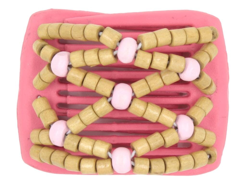 African Butterfly LadyBug Hair Comb - Pink Raspberry 33