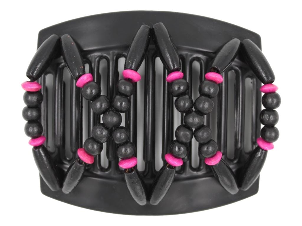 African Butterfly Thick Hair Comb - Beada Black 163