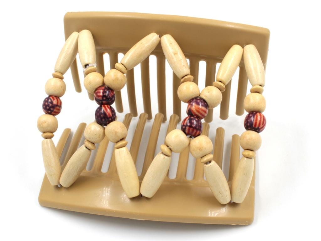 African Butterfly Thick Hair Comb - Beada Blonde 107